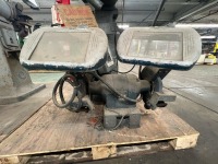 (2) 10&rdquo; Pedestal Bench Grinders, Black & Decker 3/4 HP 220/440V (1) on Queen City Base - 4