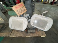 (2) 10&rdquo; Pedestal Bench Grinders, Black & Decker 3/4 HP 220/440V (1) on Queen City Base - 11