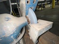 (2) 10&rdquo; Pedestal Bench Grinders, Black & Decker 3/4 HP 220/440V (1) on Queen City Base - 14