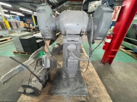 (2) 10&rdquo; Pedestal Bench Grinders, Black & Decker 3/4 HP 220/440V (1) on Queen City Base - 16