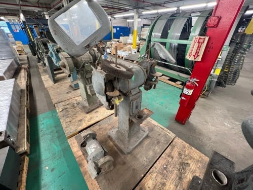 (2) Bench Grinders Including Queen City Double-End Buffer / Grinder and Baldor Bench Grinder