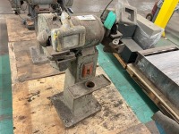 Queen City Pedestal Double-End Bench Grinder / Buffer with Wire Wheel and Allen-Bradley Controls - 2