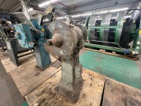 Queen City Pedestal Double-End Bench Grinder / Buffer with Wire Wheel and Allen-Bradley Controls - 3