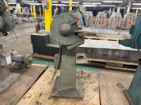 Queen City Pedestal Double-End Bench Grinder / Buffer with Wire Wheel and Allen-Bradley Controls - 6