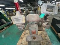 Queen City Pedestal Double-End Bench Grinder / Buffer with Wire Wheel and Allen-Bradley Controls - 15