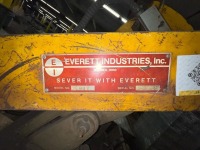 Everett Industries Abrasive Cut-Off Saw Model 16MT Serial D-021 with Vise on Cabinet Base and Extra Abrasive Wheels - 12