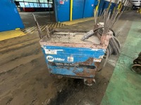 Miller Dialarc 250 AC/DC Arc Welder Serial KE713349 Stock No. 901564 on Casters with Leads and Electrodes - 2