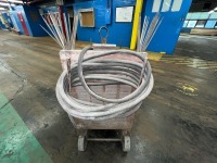 Miller Dialarc 250 AC/DC Arc Welder Serial KE713349 Stock No. 901564 on Casters with Leads and Electrodes - 4