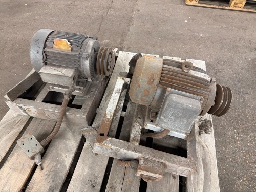 Vanguard electric motor, & General Electric induction motor