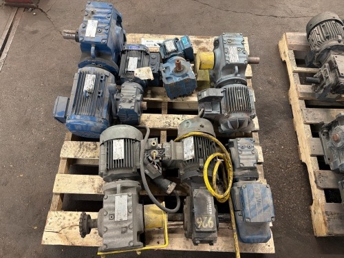 Pallet of SEW-EURODRIVE, & SIEMENS gearmotors