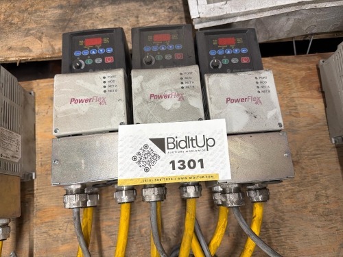 (3) Allen-Bradley PowerFlex 40 Adjustable Frequency AC Drives