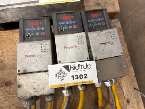 (3) Allen-Bradley PowerFlex 40 Adjustable Frequency AC Drives