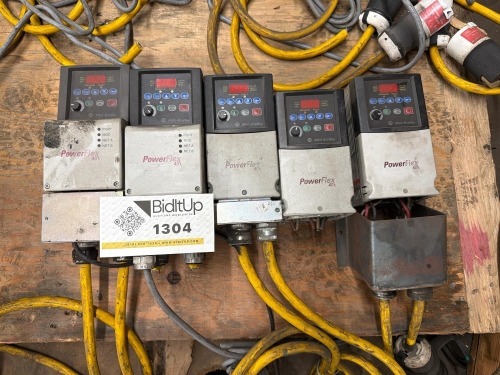 (5) Allen-Bradley PowerFlex 40 Adjustable Frequency AC Drives