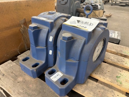 (2) Industrial SKF bearing housing units
