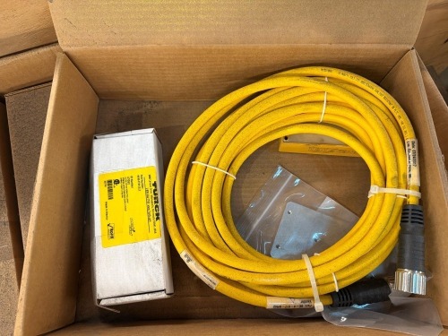 (9) Turck VB 80.5-4 8-Port Junction Boxes, with 12-Pin M23 Cables