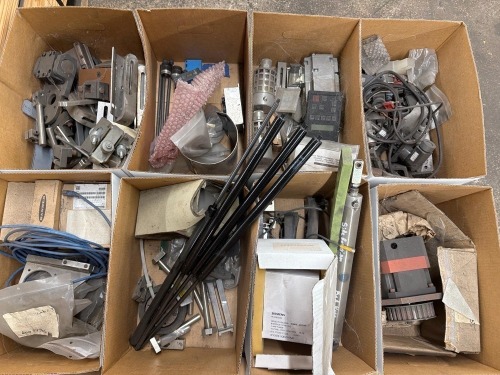 Pallet of assorted industrial surplus parts and components