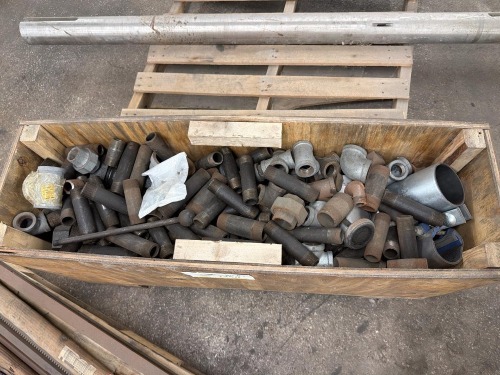 Assortment of metal pipe fittings