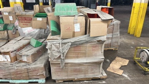 Pallet of Maxi-Lift Tiger-Tuff Elevator Buckets | Assorted Lot: 18x10, 12x7 | Poly, Nylon, Urethane