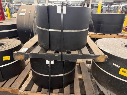 (2) Rolls of industrial conveyor belting