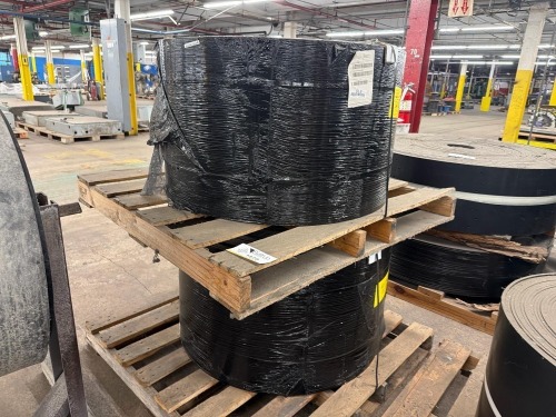 (2) Rolls of industrial conveyor belting