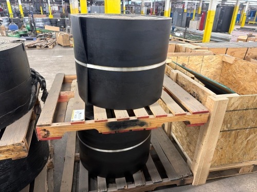 (2) Rolls of industrial conveyor belting