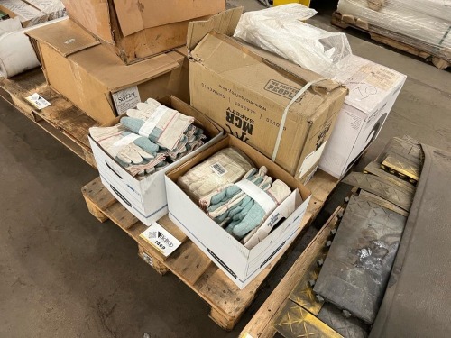 Pallet of Safety Equipment and PPE &ndash; Gloves, Perma Guard Protective Apparel, Toilet Seat Covers, Industrial Safety Supplies