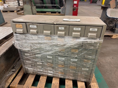 (4) Small parts storage cabinets (contents included)