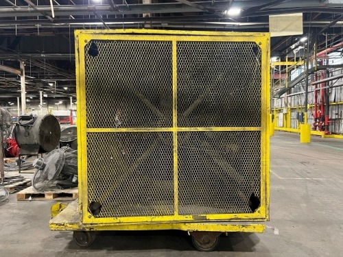Industrial Enclosed Blower Fan Unit w/ Westinghouse Life-Line Motor, 3 Phase, on Casters, Mobile Ventilation System