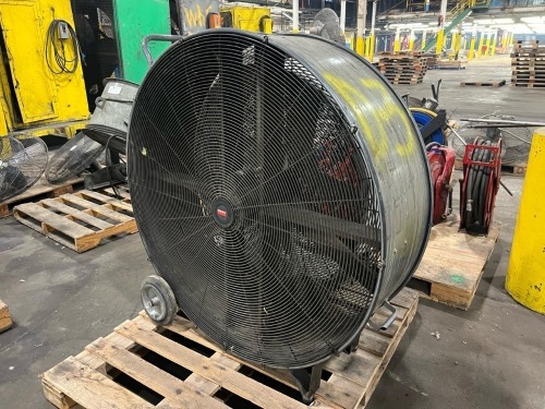 (2) Industrial Air Circulators Including Dayton 48&rdquo; Direct Drive Mobile Fan 120V