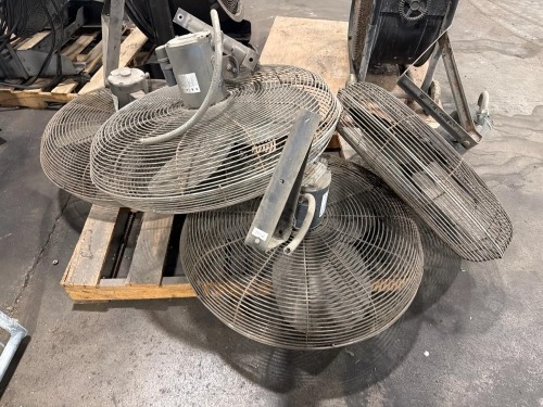 (4) Industrial air circulator fans