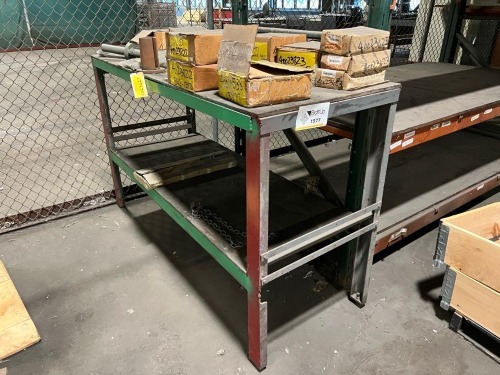 Industrial Parts Shelf &ndash; Assorted Bearings, Bushings, Spacers, Springs & Hardware (Shelf Contents Included)