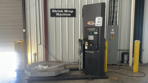 M.J. Maillis Smart T Series Automatic Turntable Stretch Wrapper, Model: Wsmhpa-200-D, With Allen-Bradley Panel View Plus 600 Screen