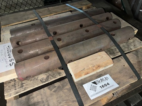 (4) Screw Coupler Shafts R10-4 Marked 4006655 with Cross-Drilled Holes