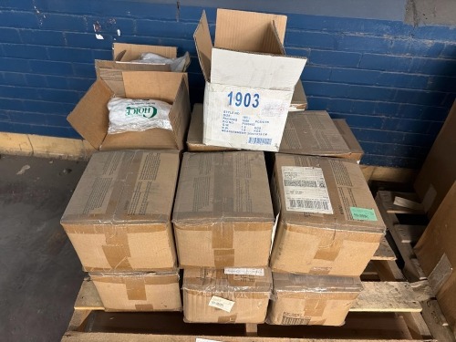 Pallet of (19) boxes of Nylon mesh beard covers