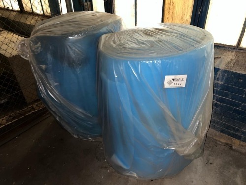 (2) Large Industrial Spiral-Wound Filter Media Rolls (Fiberglass/Synthetic)
