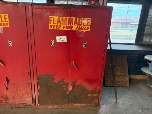 Flammable storage cabinet (contents included)