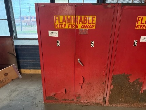 Flammable storage cabinet (contents included)
