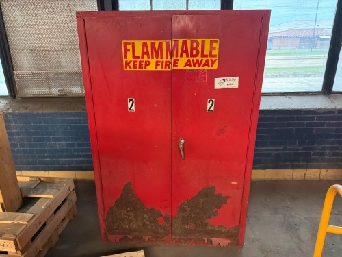 Flammable storage cabinet (contents included)