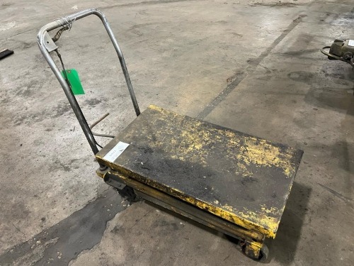 Hydraulic Scissor Lift Table Cart on Casters
