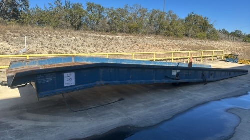 Bluff Manufacturing Steel Yard Ramp, Model: 16Sys8436L, Capacity:16000, 36&rsquo; Ft Long X 84&rdquo; Width, 78&rdquo; Width (Usable), Appox. Weight: 6350 Lb.