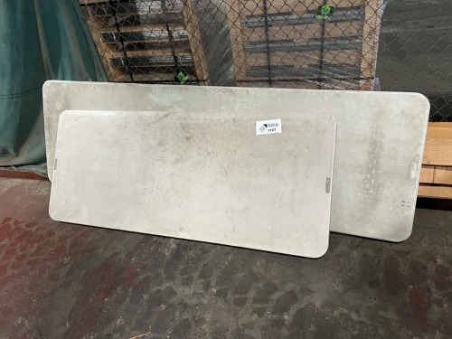 (2) Plastic Folding Tables