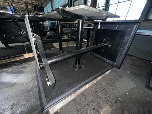 (6) Assorted Commercial Tables with Pedestal Bases and Laminate Tops