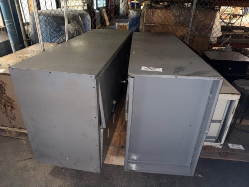 (2) Industrial cabinets