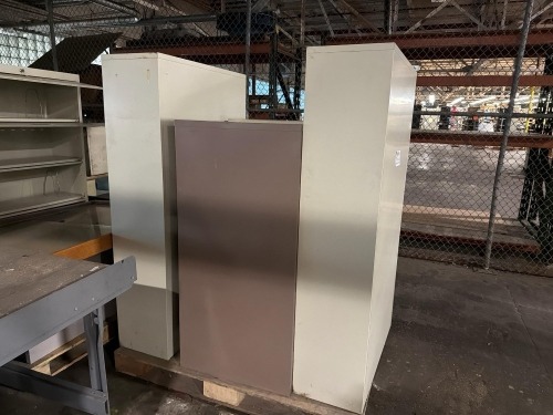 (2) 5-Drawer cabinets, & (2) 4-Drawer filing cabinets