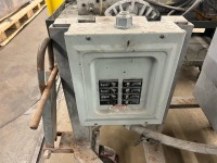 Portable Electrical Distribution Cart with Breaker Panel, Square D Safety Switch and Multi-Outlet Boxes on Casters - 2