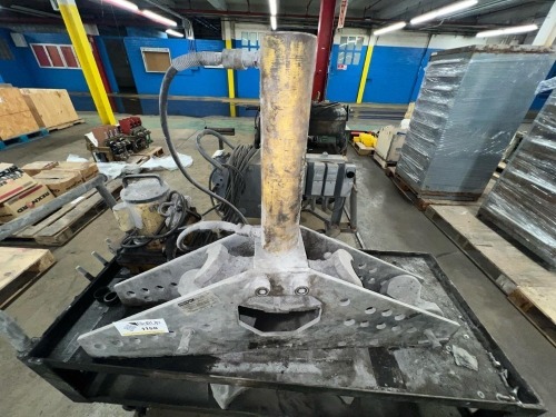 Enerpac Hydraulic Conduit Pipe Bender System with Electric Pump, Bending Shoes and Mobile Cart on Casters
