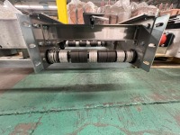 (2) Chain Driven Roller Conveyor Transfers with Guide Rails and Sprocket Drive Assemblies - 10
