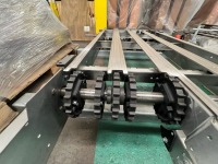 (2) Chain Driven Roller Conveyor Transfers with Guide Rails and Sprocket Drive Assemblies - 11