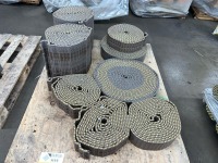 (8) Modular Plastic Conveyor Belts (2 Wide, 6 Narrow) / Tabletop Chain Belting