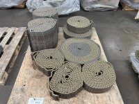(8) Modular Plastic Conveyor Belts (2 Wide, 6 Narrow) / Tabletop Chain Belting - 2